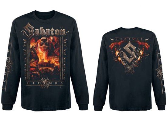 Sabaton Legends Heren Shirt met lange mouwen - zwart - XXL