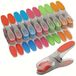 PORTENTUM Antislip Wasknijpers met Siliconen, 20 Stuks, Multicolor