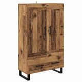 vidaXL Highboard Oud Hout 69,5 x 31 x 115 cm Bewerkt hout