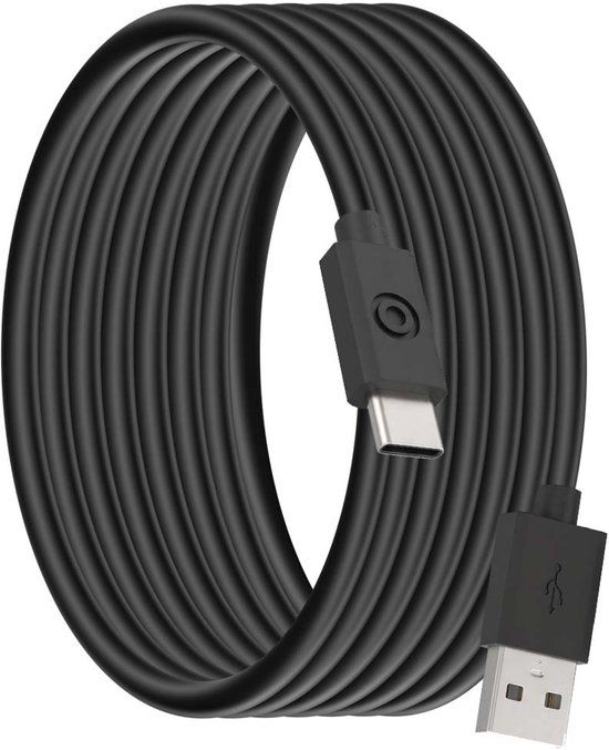 Bigben Connected USB-A naar USB-C Oplaadkabel 3A - 2m, Zwart