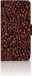 B2Ctelecom Book Cover Grains de café pour Huawei P20 Lite