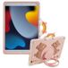 Apple iPad 10.2 2019/2020/2021 Étui en silicone ours de dessin animé avec béquille - Rose