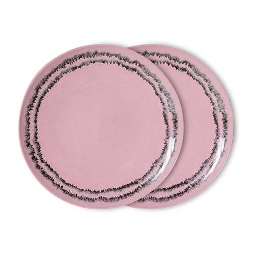 HKLIVING dinerbord 70s (Ø27,5 cm) (set van 2)