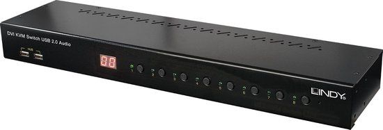 Lindy 39317 KVM-switch Zwart
