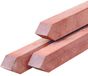 Merkloos Hardhouten Paal met punt 6x6x100cm Onbehandeld