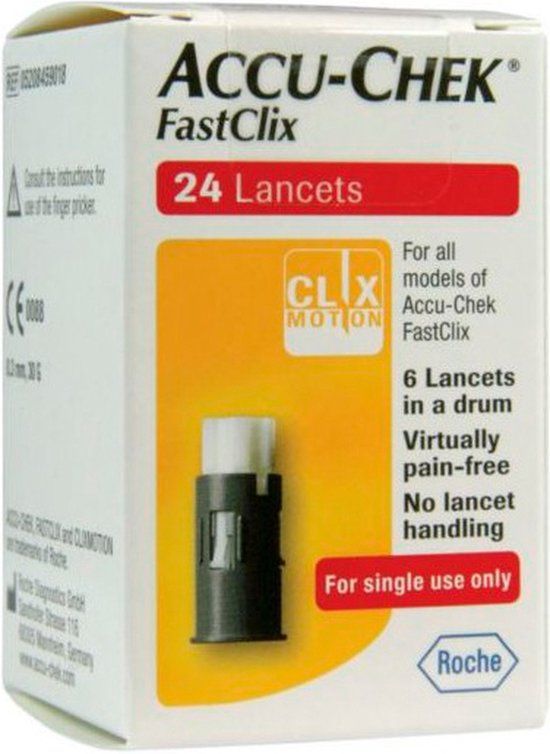 Roche Accu Chek Fastclix Lancetten 24 St