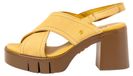 Artvoor vrouwen. 1199012GB003_0MU Sandales en cuir 1990 Eivissa jaune (40), Cuir, 8 à 10 cm, Velcro, Décontracté