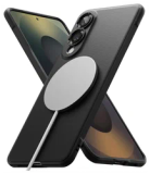 Ringke Onyx Magnetic | Hoesje Geschikt voor Samsung Galaxy S25 Edge | Compatibel met MagSafe / Qi2 | Back Cover Flexibel TPU | Zwart