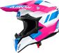 Airoh Wraaap Vision Motocrosshelm - Wit/roze/blauw - Maat XS