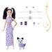 Barbie Twinning Looks Poupée et Accessoires