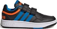 adidas Hoops 3.0 Klettverschluss Kinder Sneaker Schwarz