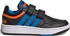 adidas Hoops 3.0 Klettverschluss Kinder Sneaker Schwarz