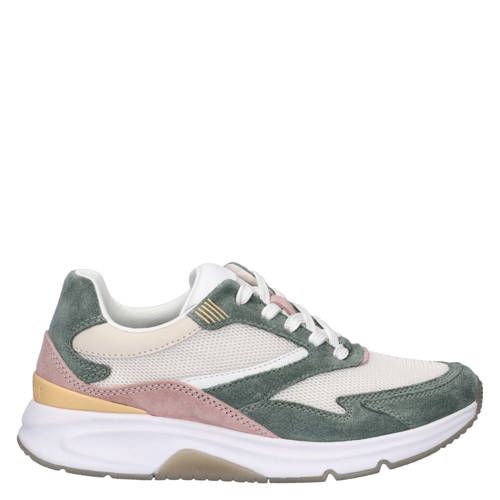 Gabor Rollingsoft sneakers groen/roze