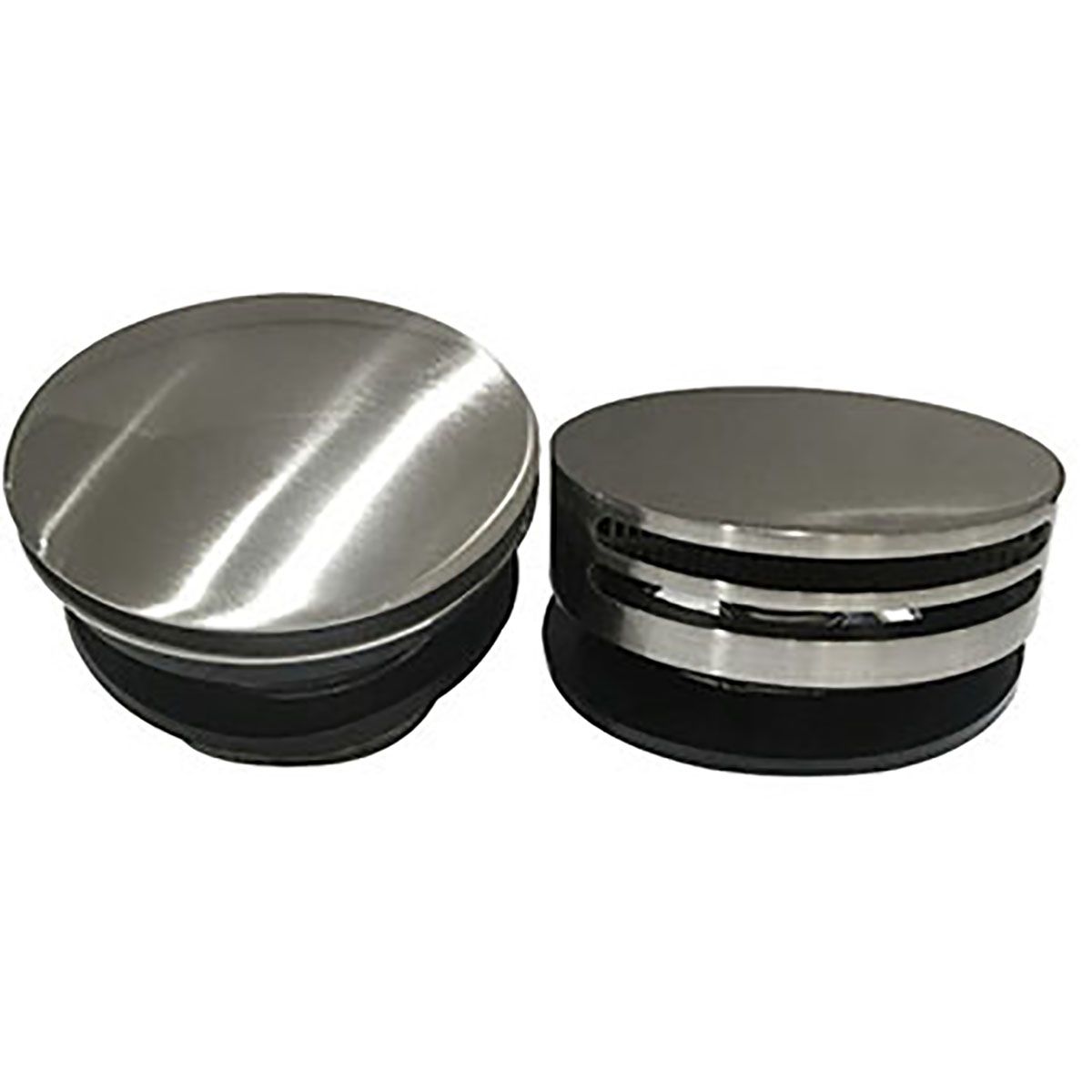 Wiesbaden Basis rond knop/waste chroom chroom