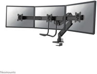 Neomounts NM-D775DX3BLACK monitorarm voor 3 schermen - 17-27 inch - gasveer - zwart