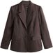 Next Dames Satijnen Blazer Petite Bruin