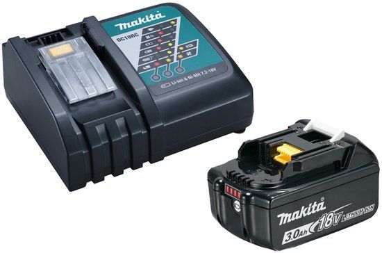 Makita Accu Starterset 18V DC18RC 1x BL1830B - 191A24-4