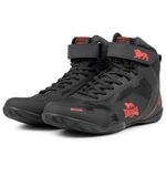 Lonsdale Rufford Boksschoenen Mannen Zwart/Rood Maat 42