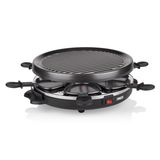 Princess 162725 Raclette Grill Party - 6 Person - Black - Round