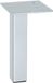 Pied de meuble blanc aluminium, avec plaque, 150 mm