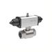 RIEGLER 351.310-1 messing kogelkraan, pneumatische aandrijving volgens NAMUR, eenvoudige werking, Rp 3/4