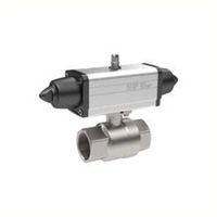 Riegler 351.311-1 messing kogelkraan, pneumatische aandrijving volgens NAMUR, eenvoudige werking, Rp 1