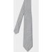 Paul Smith Cravate Crepe Stripe Argent