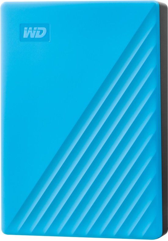 WD My Passport 6TB Portable Hard Drive - Blue