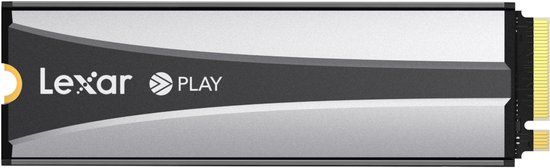 Lexar PLAY SSD - 2TB - M.2 2280 NVMe - PCIe Gen 4.0 x4 - Leessnelheid 7400 MB/s - Schrijfsnelheid 6500 MB/s - Inclusief Heatsink - Geschikt voor PS5 & PC