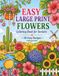 Easy Large Print Flowers Coloring Book for Seniors