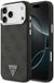 Guess CG MOBILE Guess Logo triangulaire 4G compatible avec coque MagSafe pour iPhone 18 Pro Max / 17 Pro Max (noir/argent)
