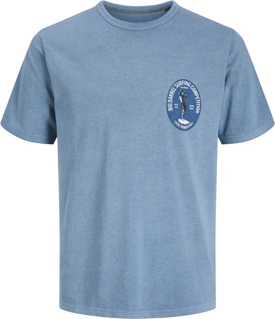 JACK&JONES JPRBLUMAXWELL SS TEE Heren T-shirt M Katoen Blauw