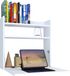 VCM Bureau réglable en hauteur avec espace de rangement - Blanc