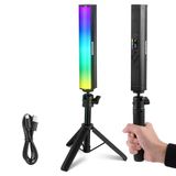 NEEWER RGB-lichtstrip met statief, tafel, draagbare magneetlichtstick voor foto-video, dimbare LED-kleurbuis 2500K-8500K CRI95+, batterij 2550mAh, 17 scènes voor Vlog TikTok, TL20C