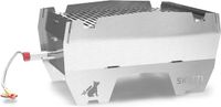 SKOTTI Gas BBQ Draagbaar – RVS Camping Barbecue 3,3 kg – Compact Opvouwbaar Incl. Tas