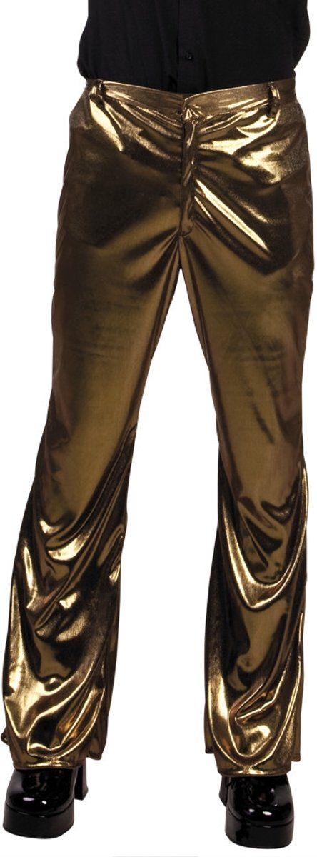 Generik Discobroek - Kostuum - Maat M/L - Goud