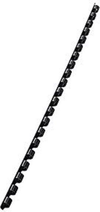 Leitz Plastic bindruggen 6mm Zwart - 100 stuks - A4