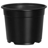 vidaXL Pot de fleurs rond noir plastique 200 pièces Ø 10 x 8 cm