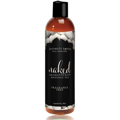 Intimate Earth - Naked Unscented Massage Olie 240 Ml