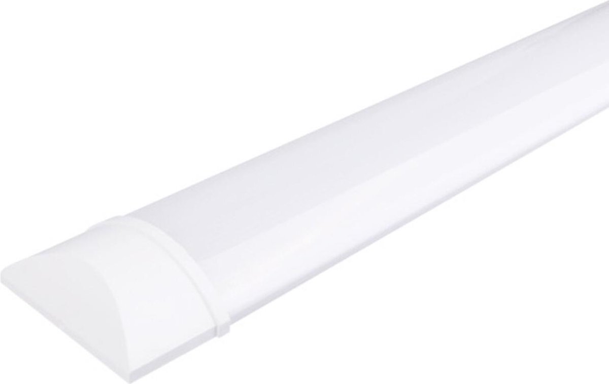 Qualu LED Balk - Igia Tynom - 50W - Helder/Koud Wit 6000K - Mat Wit - Kunststof - 150cm