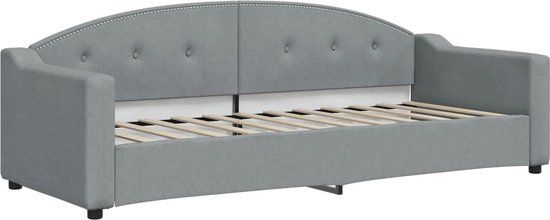 vidaXL Slaapbank Stof Lichtgrijs 80x200 cm