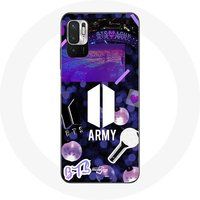 Maniacase Etui voor Xiaomi Redmi Note 10 5G Bangtan Sonyeondan BTS Logo Army Bomb Lightstick