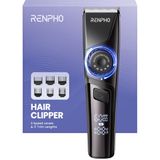 RENPHO Multifunctionele Haartrimmer, Trimmer voor Mannen met een Batterijduur van 180 Minuten, Haartrimmer met Vlijmscherpe Messen, Waterdichte Precisietrimmer voor Thuisgebruik, Kappers, Cadeau
