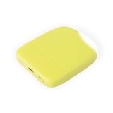 Xoopar - Ice-Powerbank - Externe Batterij 5000 mAh met geïntegreerd Touch Light geschikt voor Iphone, Samsung, Huawei, Xiaomi, LG, Tablet gemaakt van GRS gecertificeerd gerecycled plastic - Geel