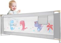 OEM Bol Babybedhek 180Cm – Valbescherming Voor Boxspringbed – Veiligheidsrail Voor Kinderbed – Verstelbare Hoogte – 1 Kant – Stevig En Veilig Slaaphek