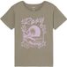 Roxy Lilyregular Nvi T-shirt Manches Courtes Fille 4 Ans Coton Recyclé Oil Green