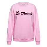 &Co Woman sweater met tekst - lichtroze