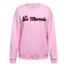 &Co Woman sweater met tekst - lichtroze
