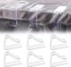 Unyqoos® Transparante tafelklemmers, set van 6