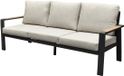 AVH-Collectie Lola 3-zitsbank aluminium antraciet soft grey kussens